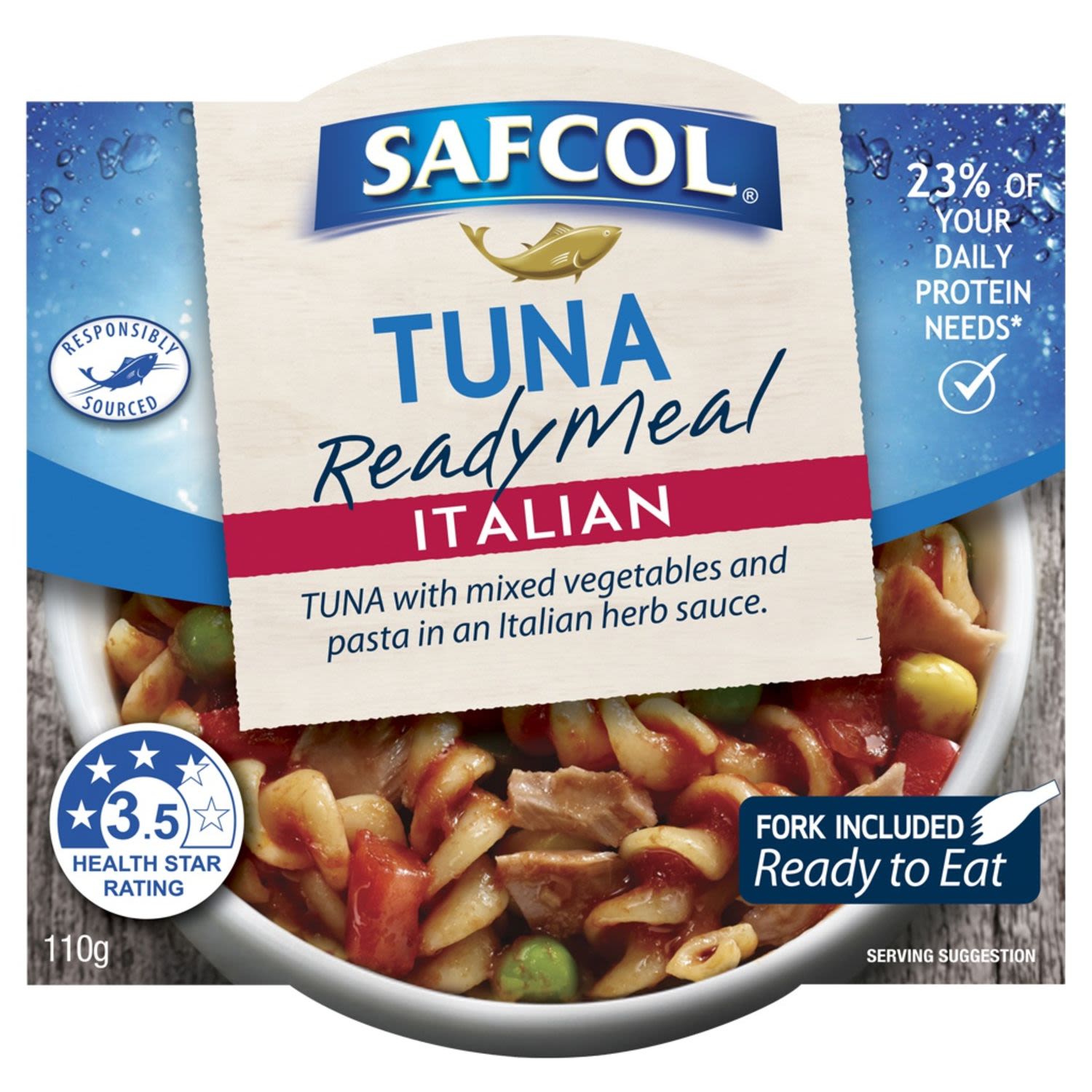 Safcol Tuna Ready Meal Italian, 110 Gram