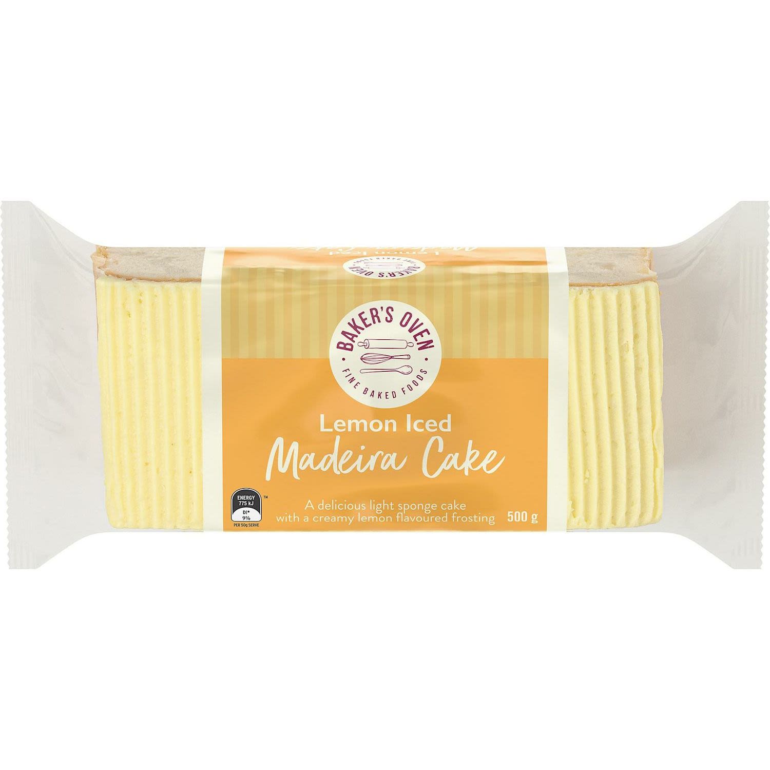 Baker's Oven Iced Madeira Cake, 500 Gram