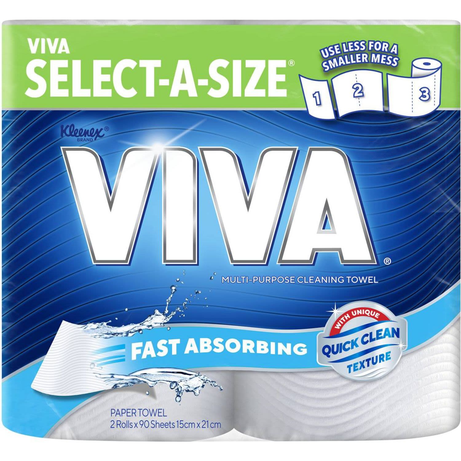 Viva Select A Size Paper Towel White, 2 Each