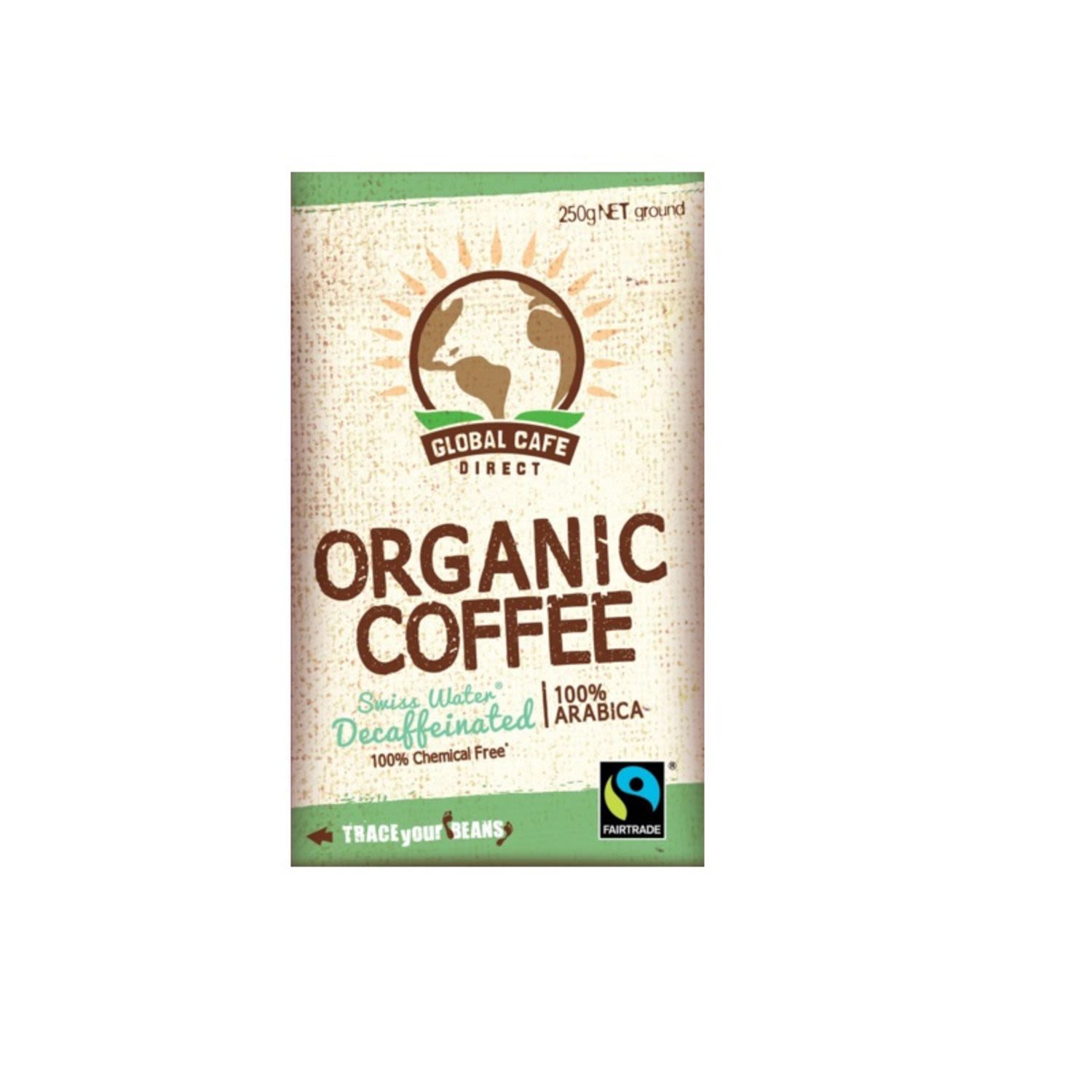 Global Cafe Decaffeinated Organic Coffee, 250 Gram