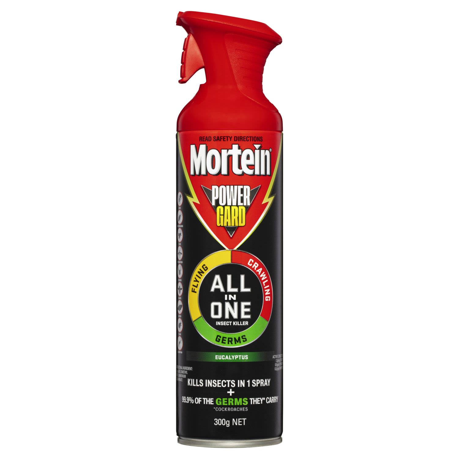 Mortein Powergard All In One Insect Killer Spray Eucalyptus, 300 Gram