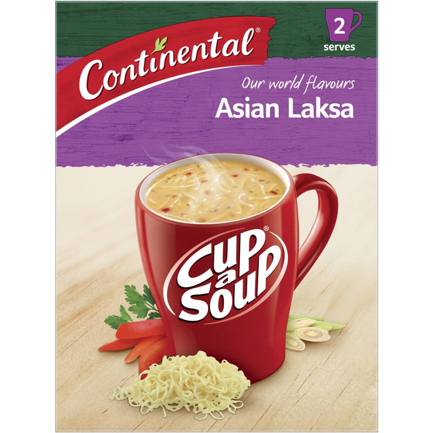 Continental Cup A Soup Asian Laksa, 2 Each