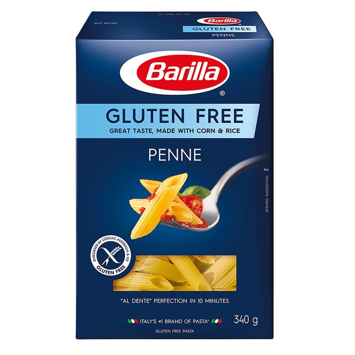 Barilla Penne Pasta Gluten Free, 340 Gram