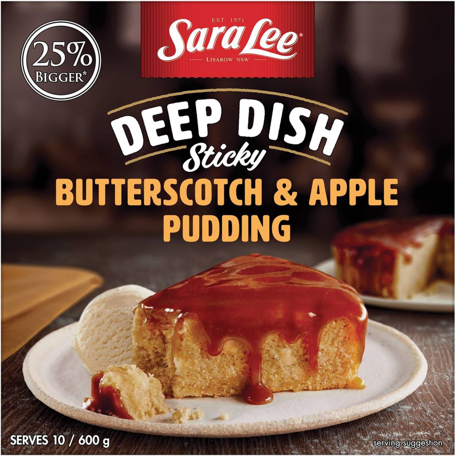 Sara Lee Deep Dish Butterscotch Apple Pudding, 600 Gram