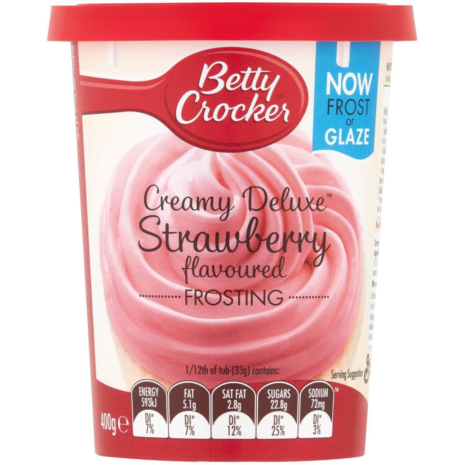 Betty Crocker Strawberry Frosting, 400 Gram