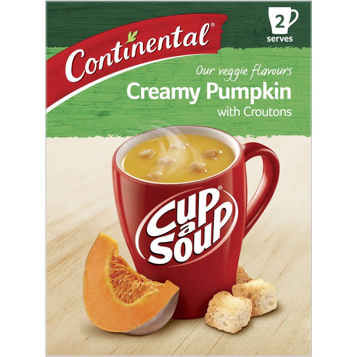 Continental Cup A Soup Creamy Pumpkin With Croutons, 2 Each