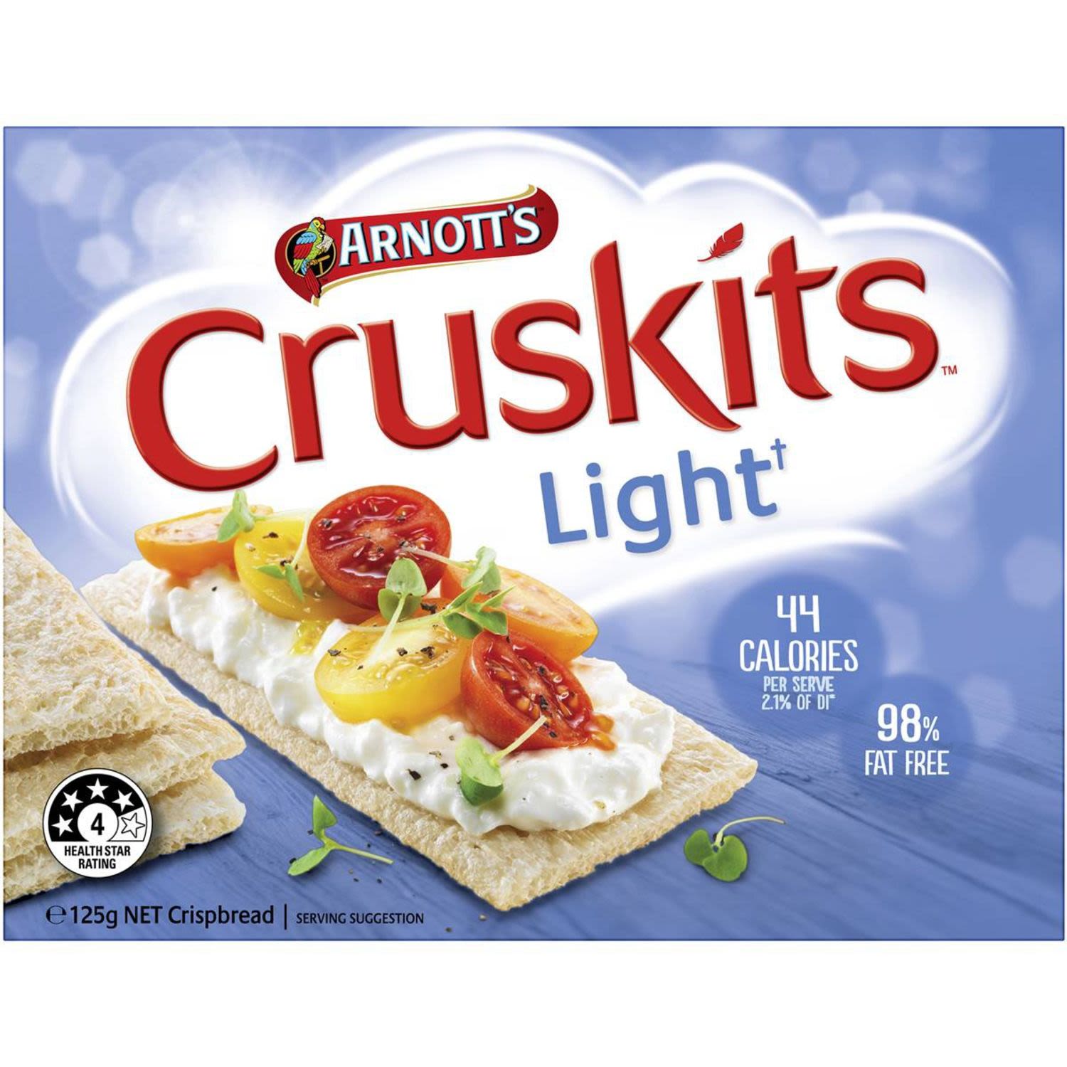 Arnott's Cruskits 98% Fat Free, 125 Gram