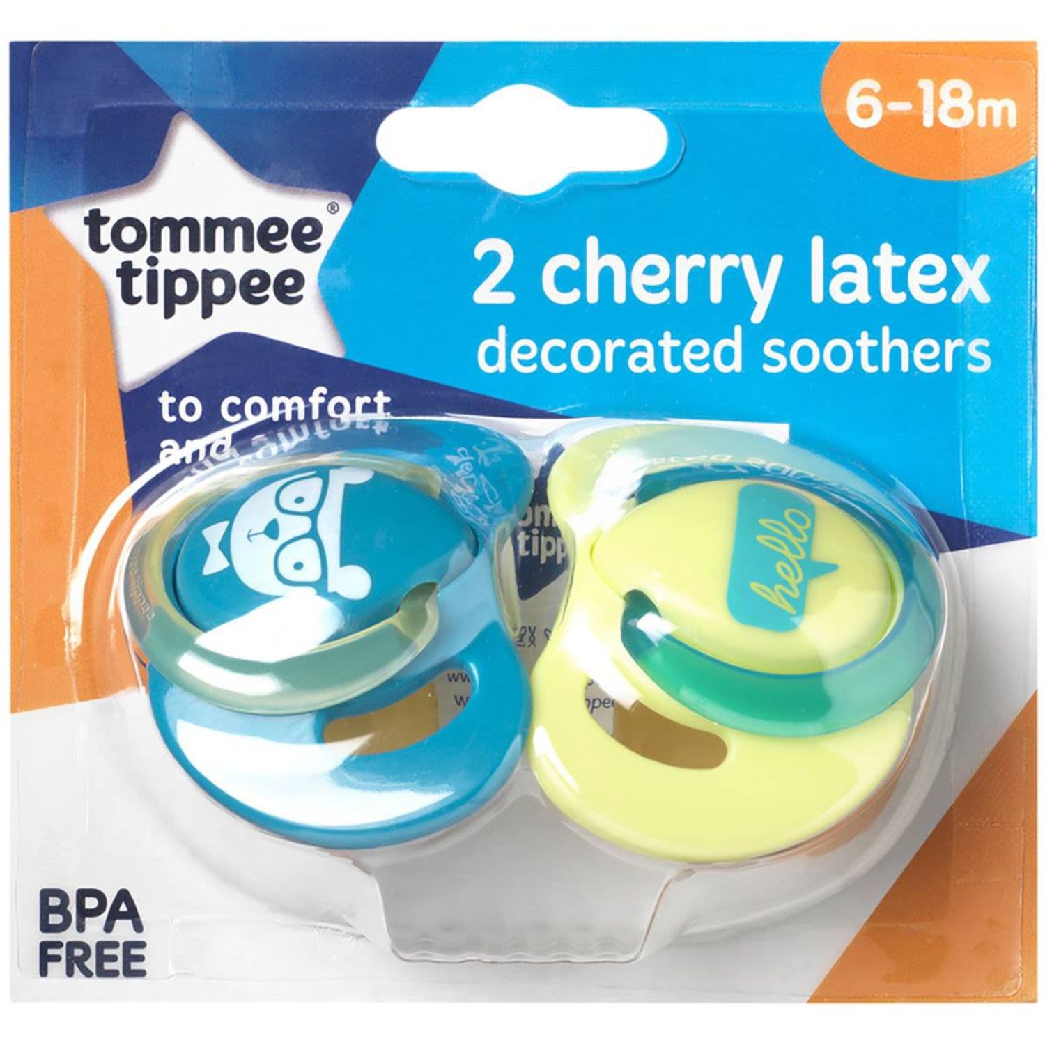 Tommee tippee cherry hot sale latex