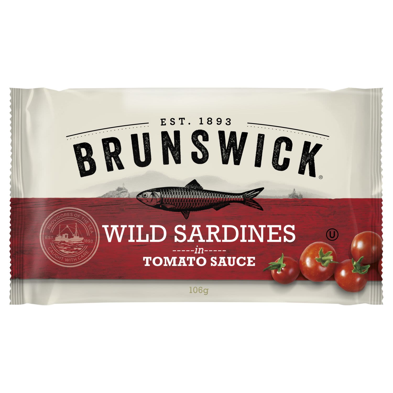 Brunswick Wild Sardines In Tomato Sauce, 106 Gram