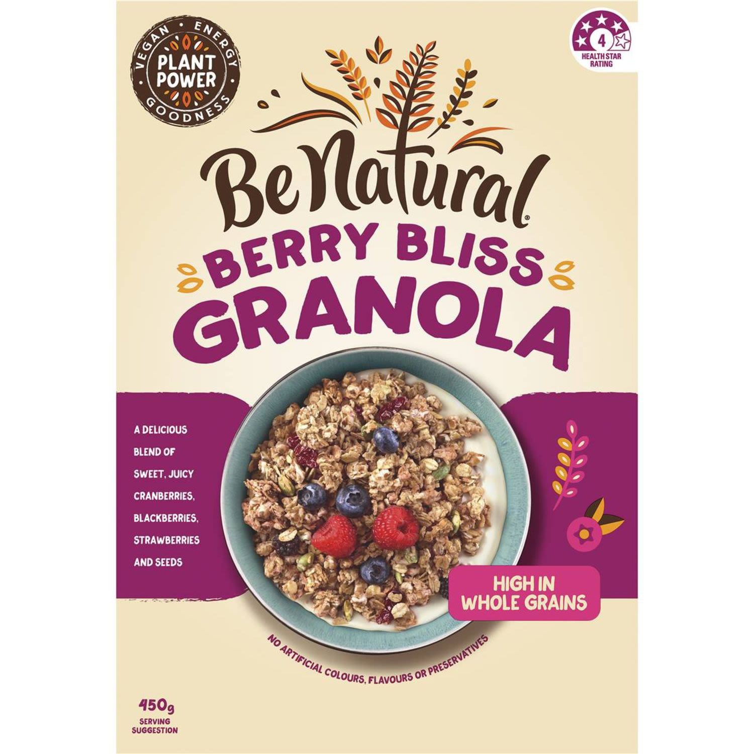 Be Natural Granola Berry Bliss, 450 Gram