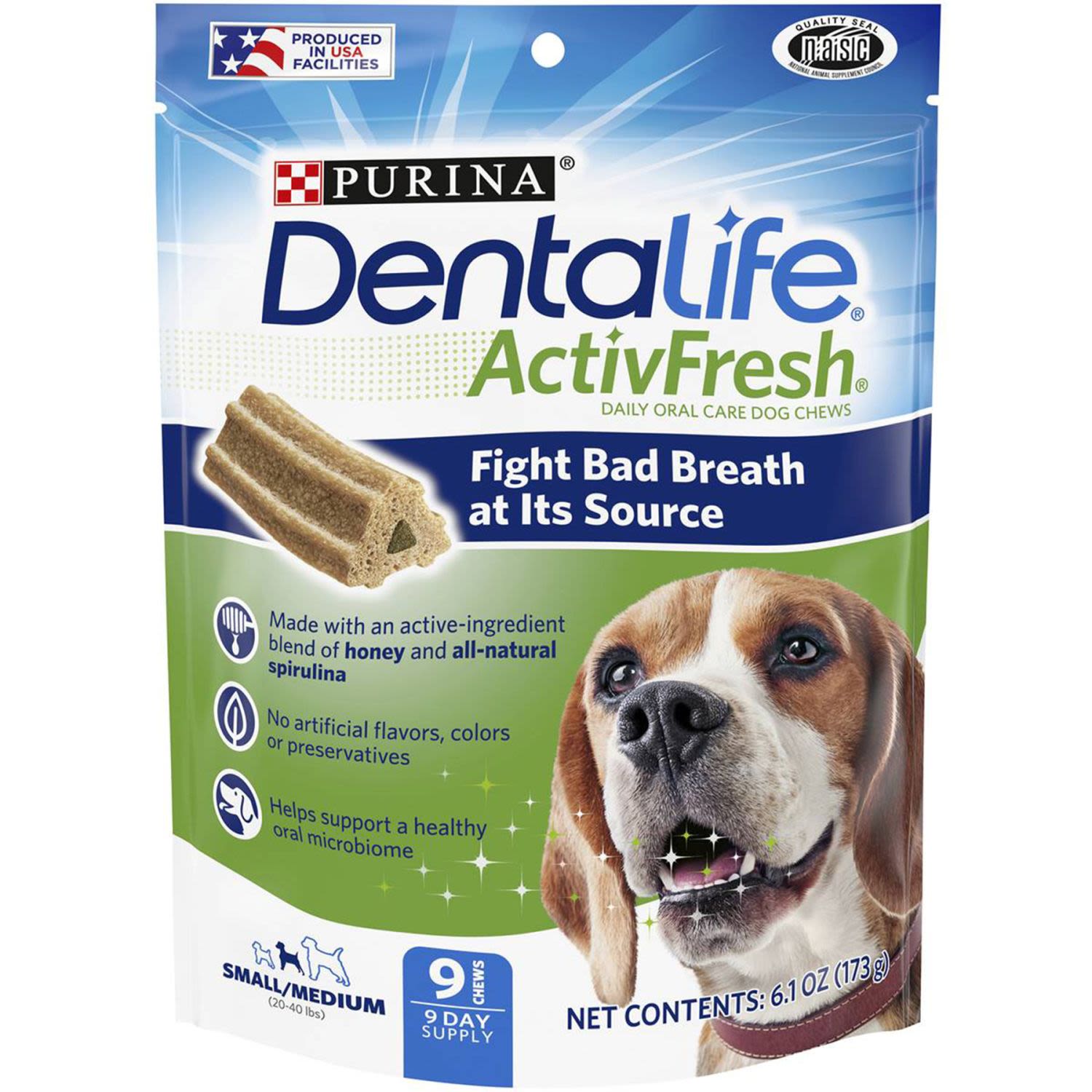 Dentalife Adult Activfresh Small/Medium Breed Dog Dental Treats, 173 Gram