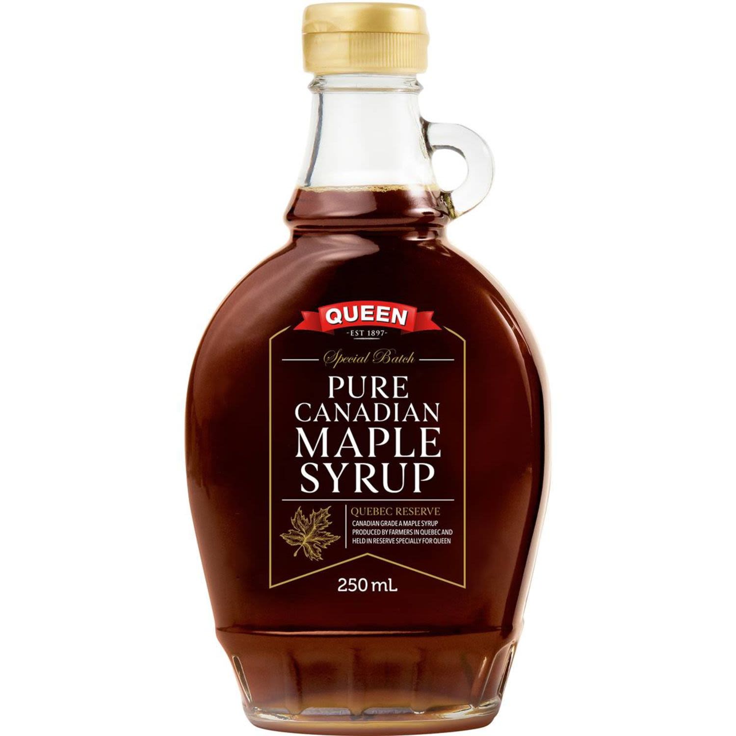 Queen Pure Maple Syrup, 250 Millilitre