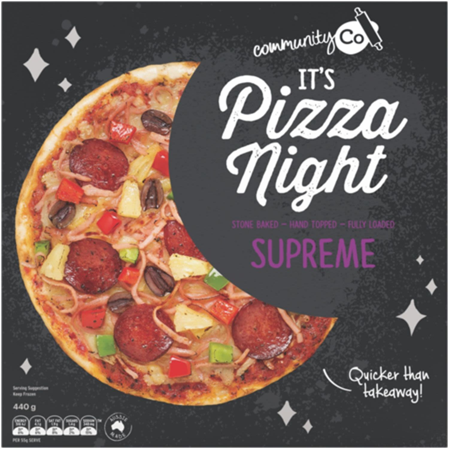 Community Co Pizza Supreme, 440 Gram