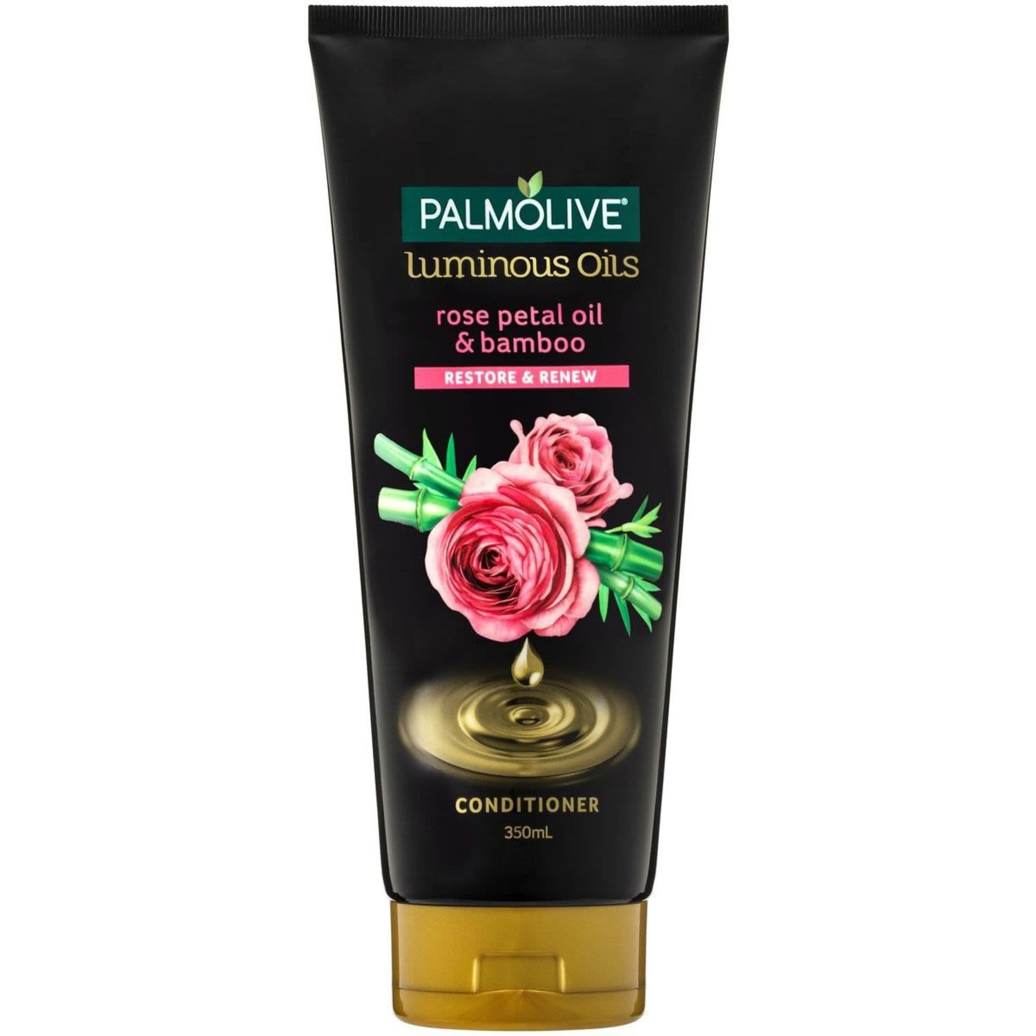 Palmolive Luminous Oils Hair Conditioner Rose Petal Oil & Bamboo Restore & Renew, 350 Millilitre