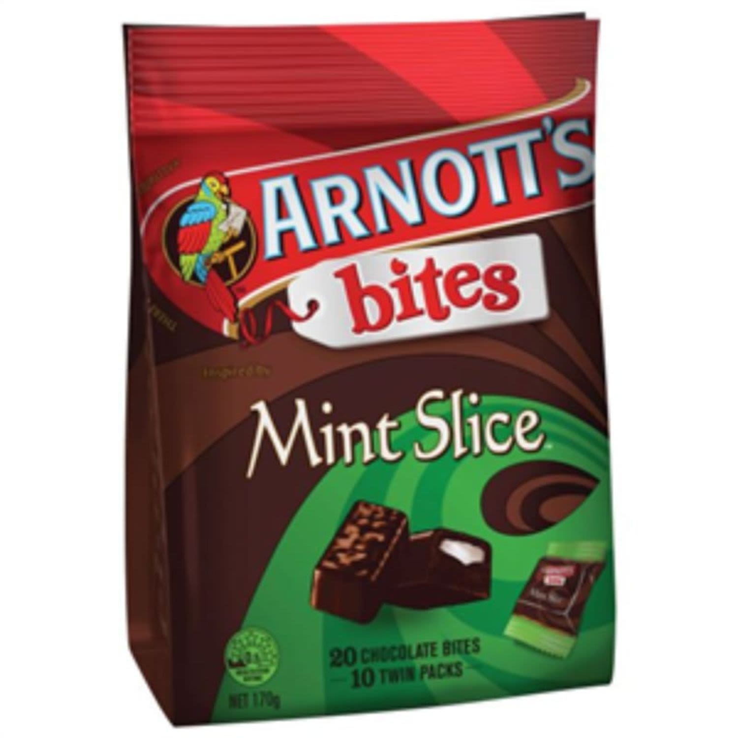 Arnott's Mint Slice Bites, 170 Gram
