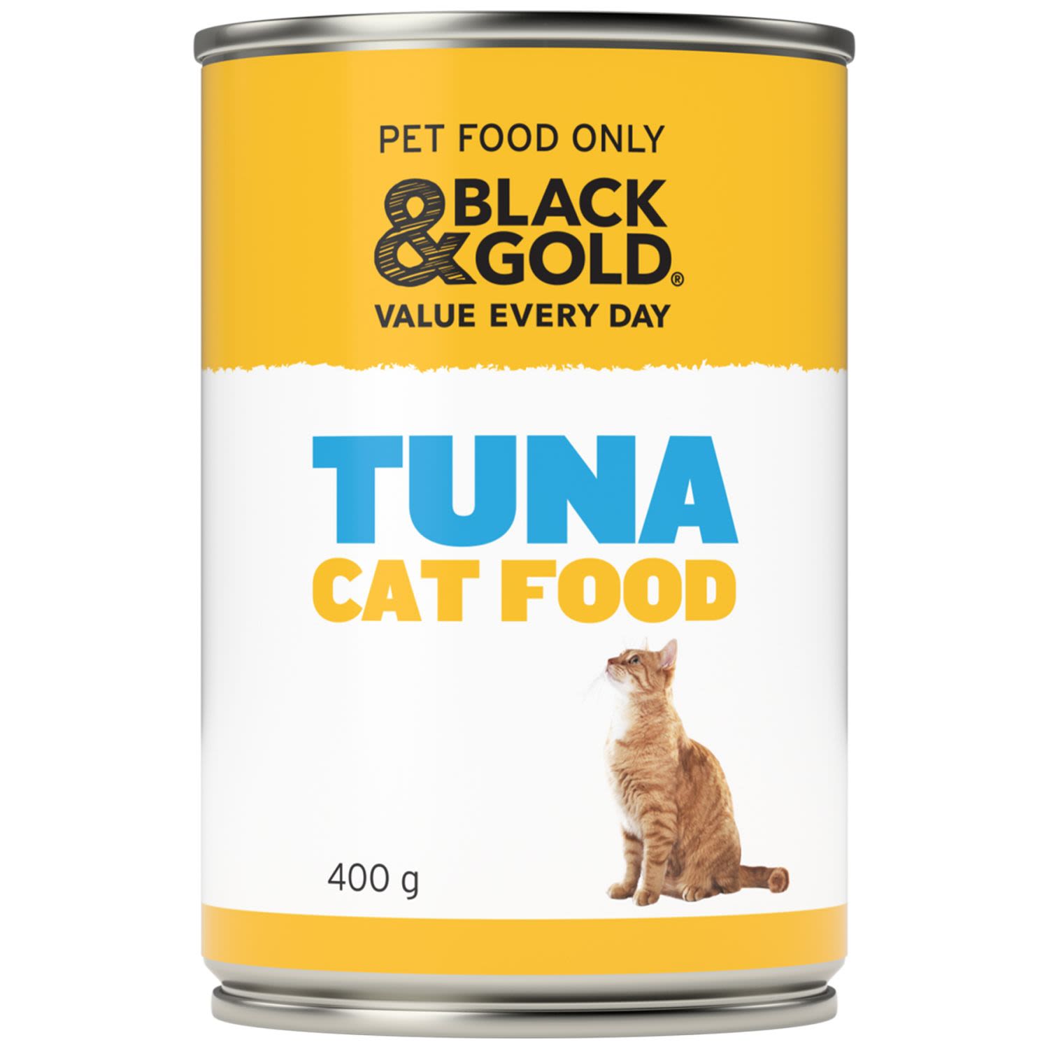 Black & Gold Cat Food Tuna, 400 Gram