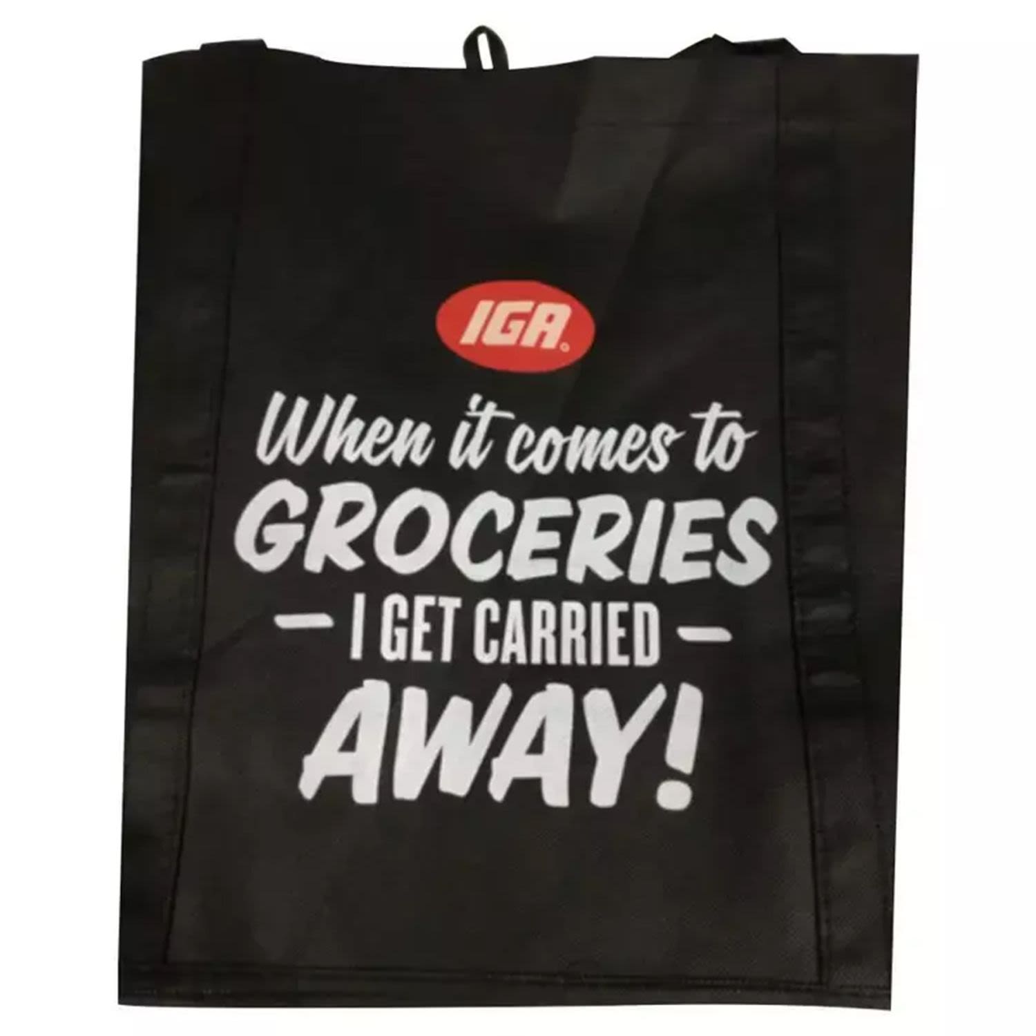 IGA Large Black Reusable Bag
