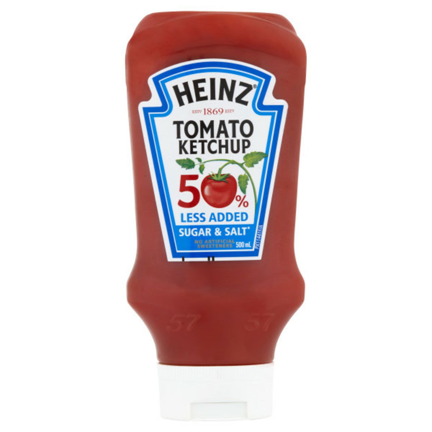 Heinz Tomato Ketchup Less Sugar, 500 Millilitre