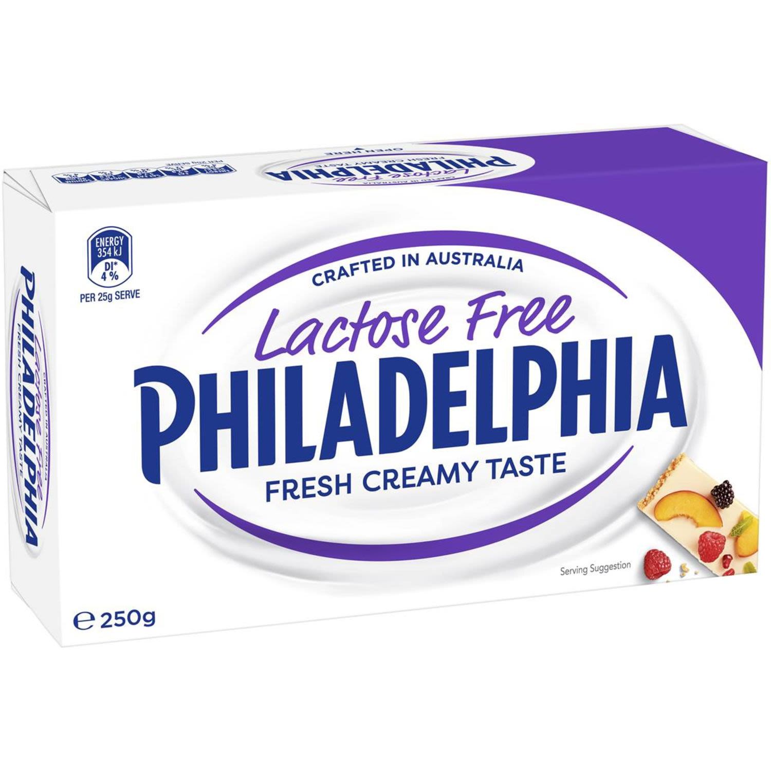 Philadelphia Lactose Free Cream Cheese Block, 250 Gram