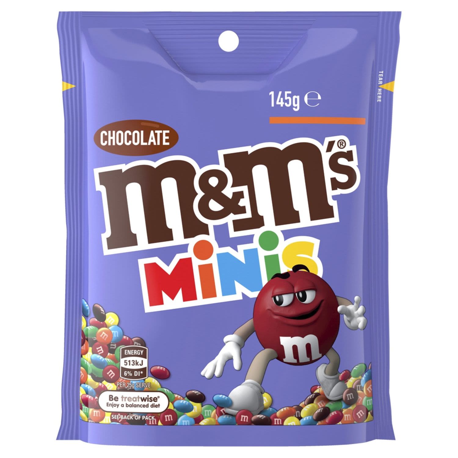 M&M's Minis Chocolate Medium Bag, 145 Gram