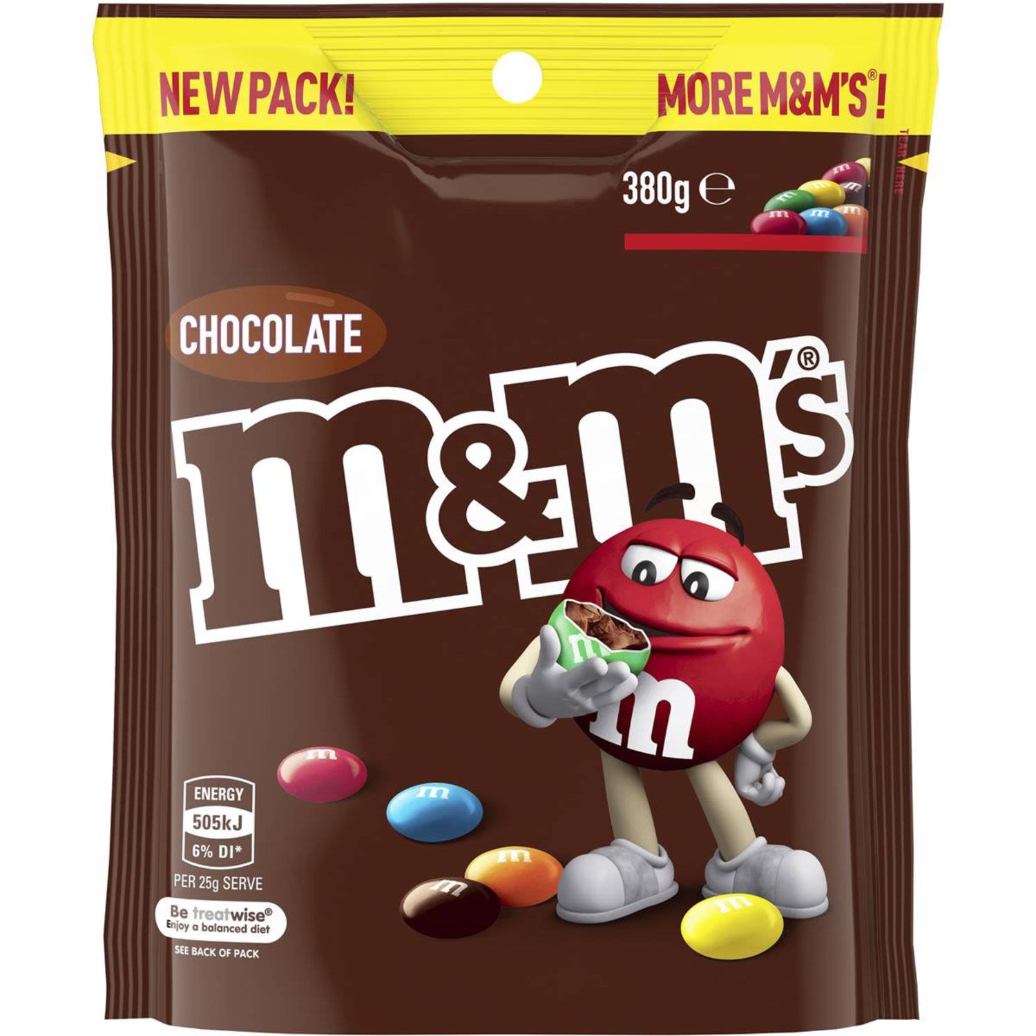 M&M's Chocolate Pouch, 380 Gram