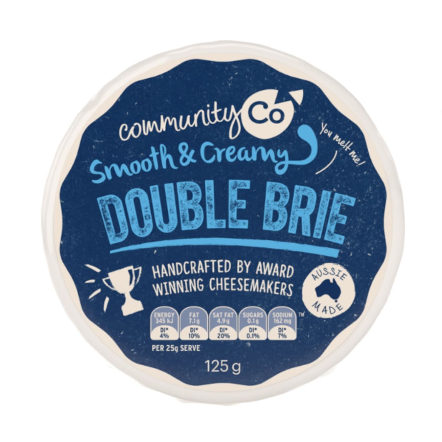 Community Co Double Brie Cheese, 125 Gram