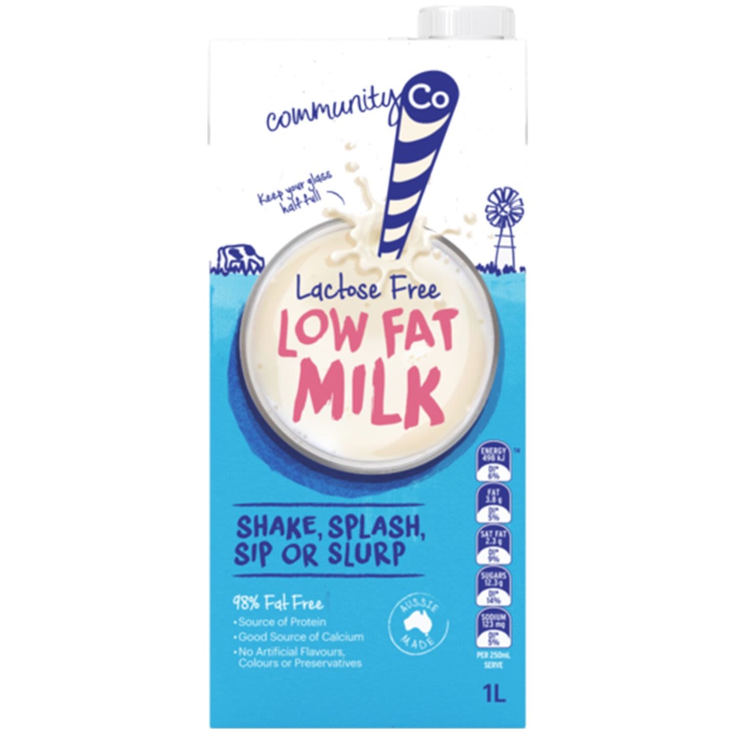 Community Co Lactose Free Low Fat Milk, 1 Litre