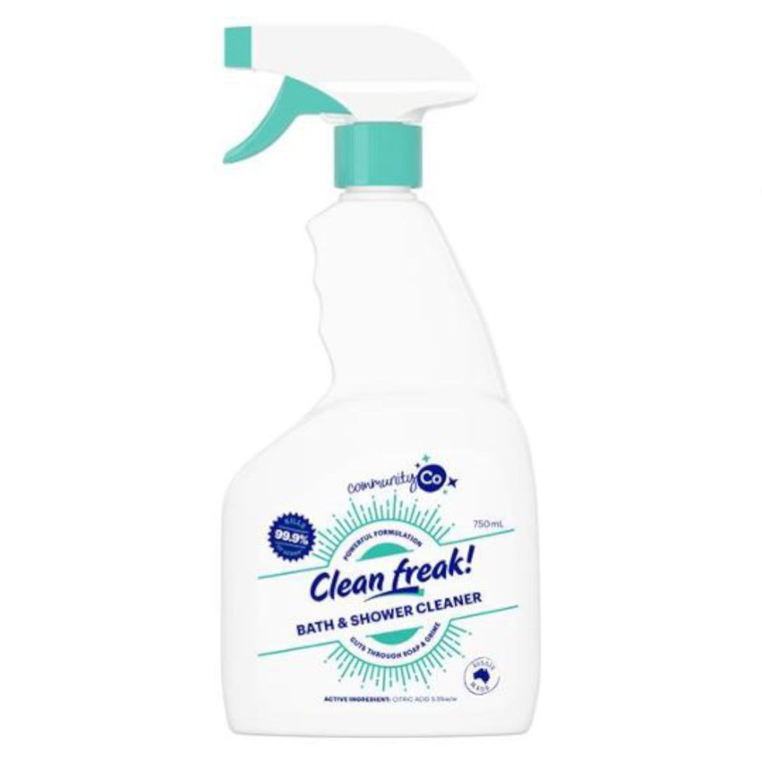 Community Co Clean Freak Bath & Shower Spray, 750 Millilitre