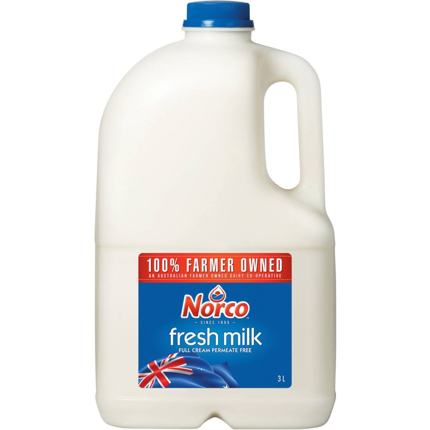 Norco Fresh Full Cream Milk, 3 Litre