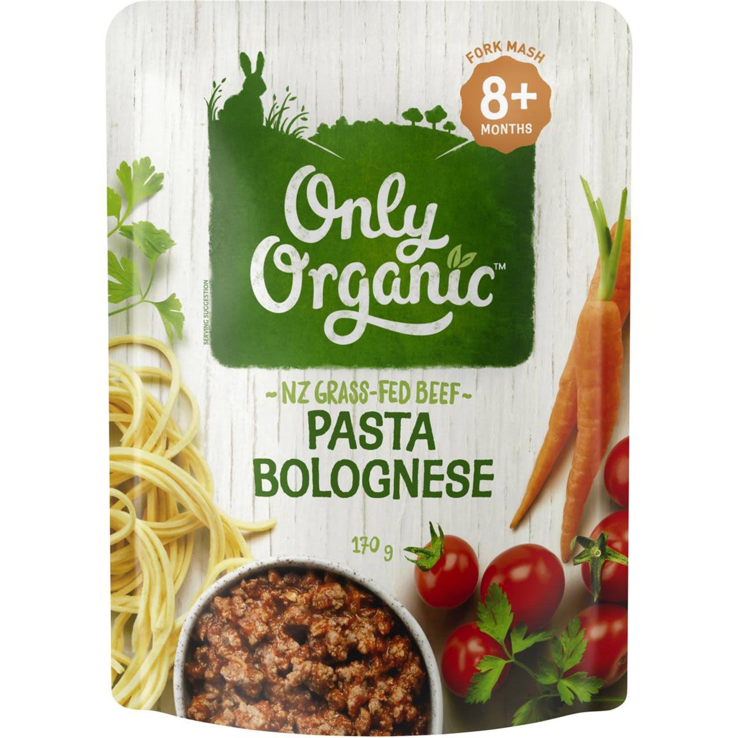 Only Organic Bolognese Pasta, 170 Gram