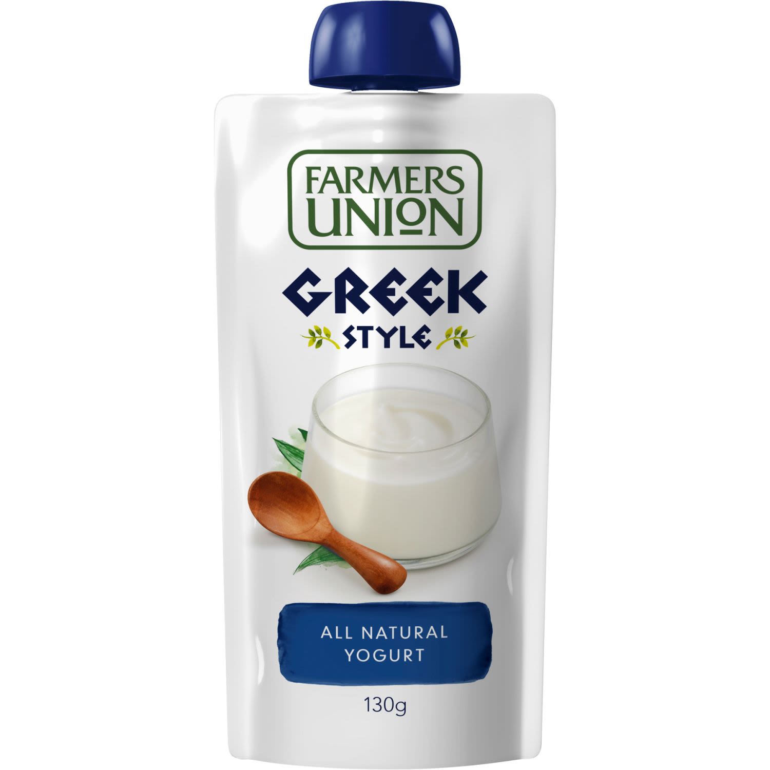 Farmers Union Greek Style Yoghurt Pouch, 130 Gram