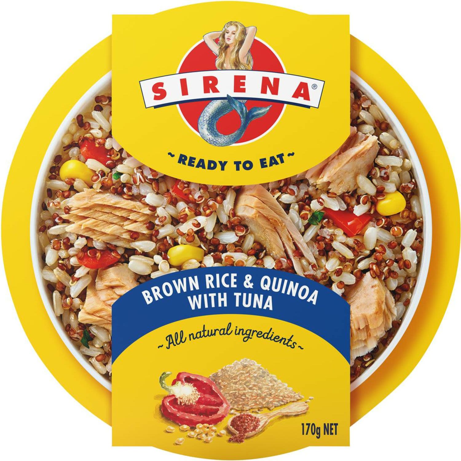 Sirena Brown Rice & Quinoa With Tuna, 170 Gram