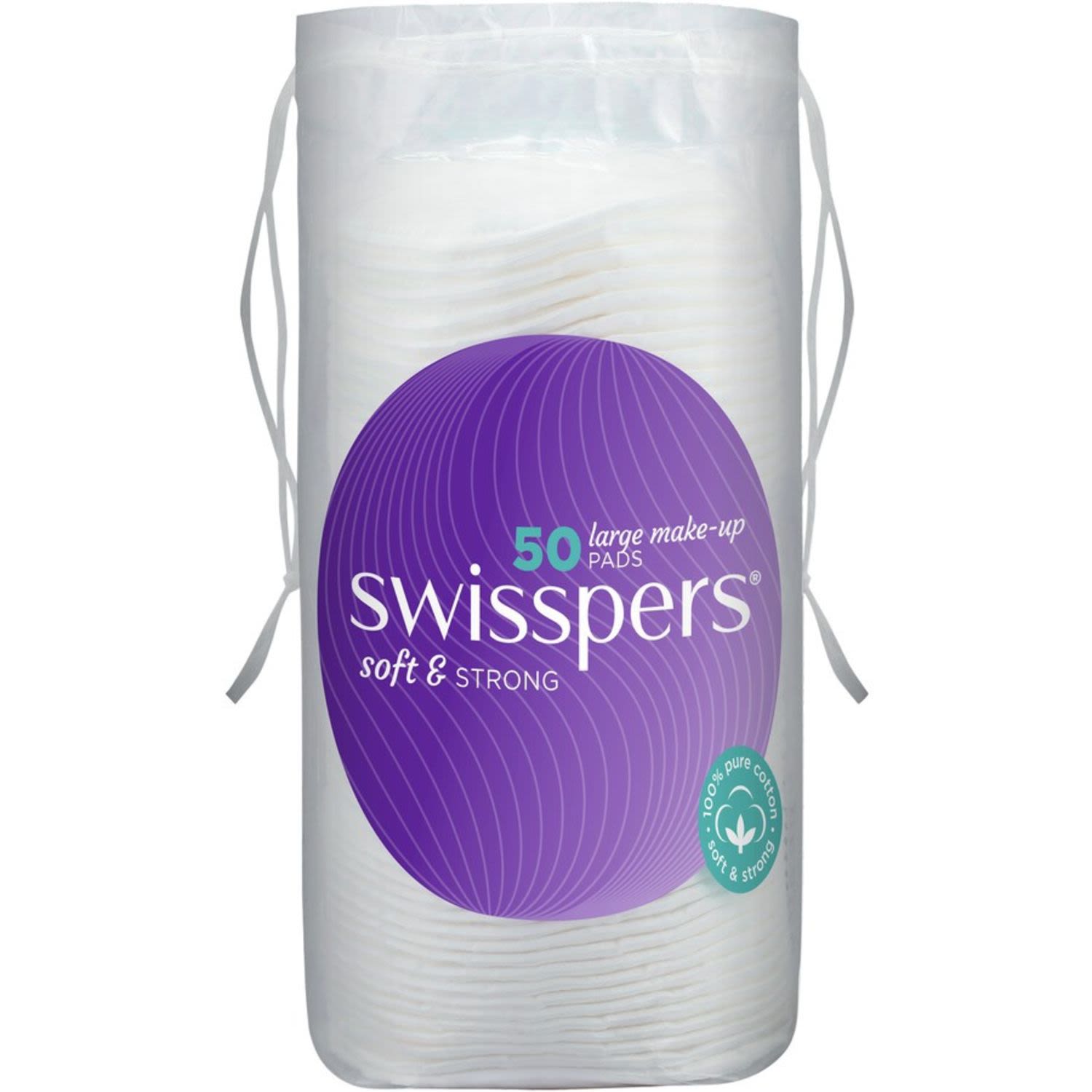 Swisspers Makeup Pads Cotton Large, 50 Each