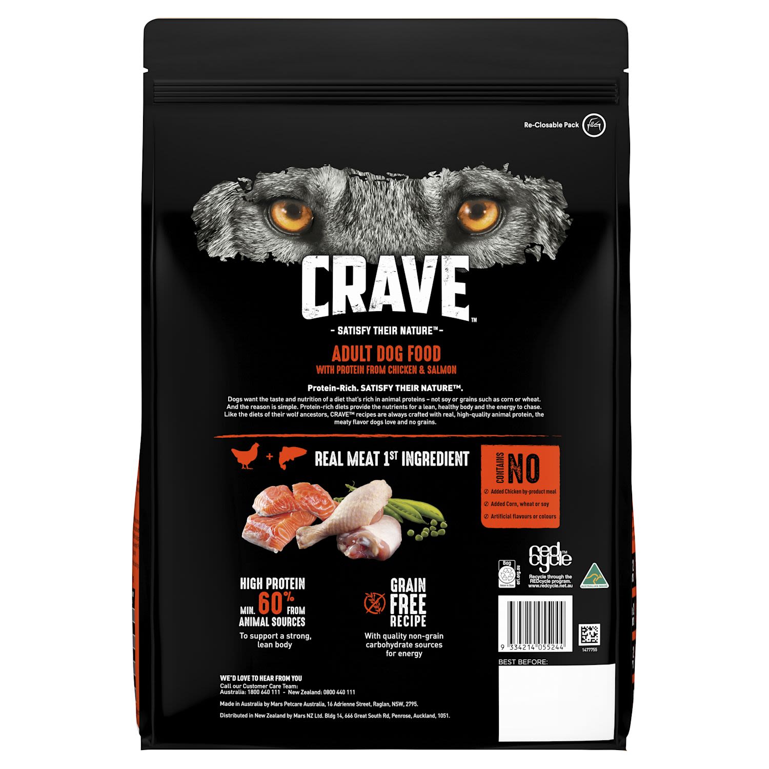 Crave salmon on sale dog food ingredients
