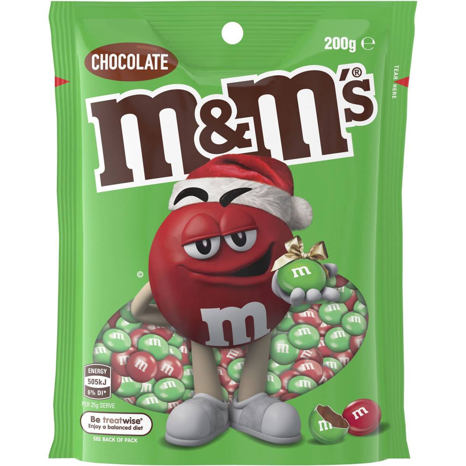 M&M's Red & Green, 200 Gram