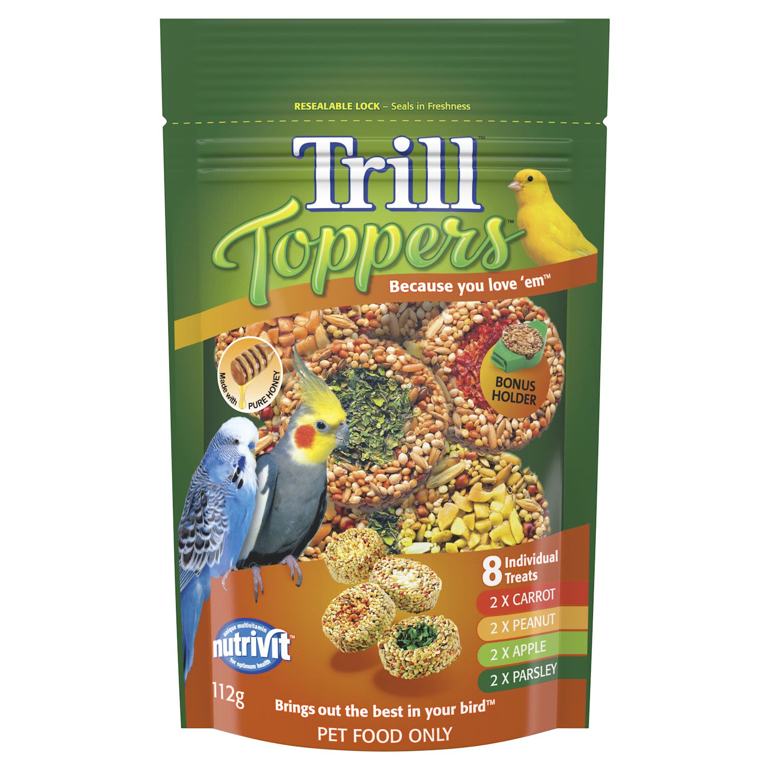Trill Toppers Dry Bird Seed Mix Flavours Pouch