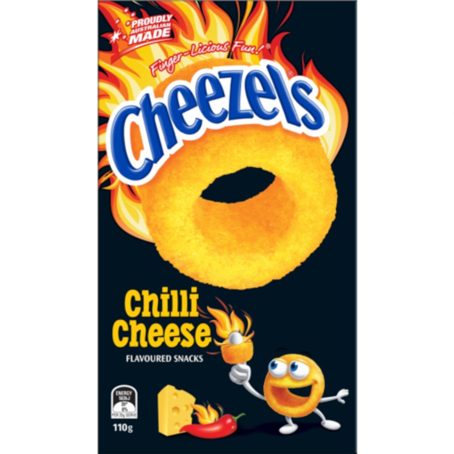 Cheezels Chilli Cheese, 110 Gram