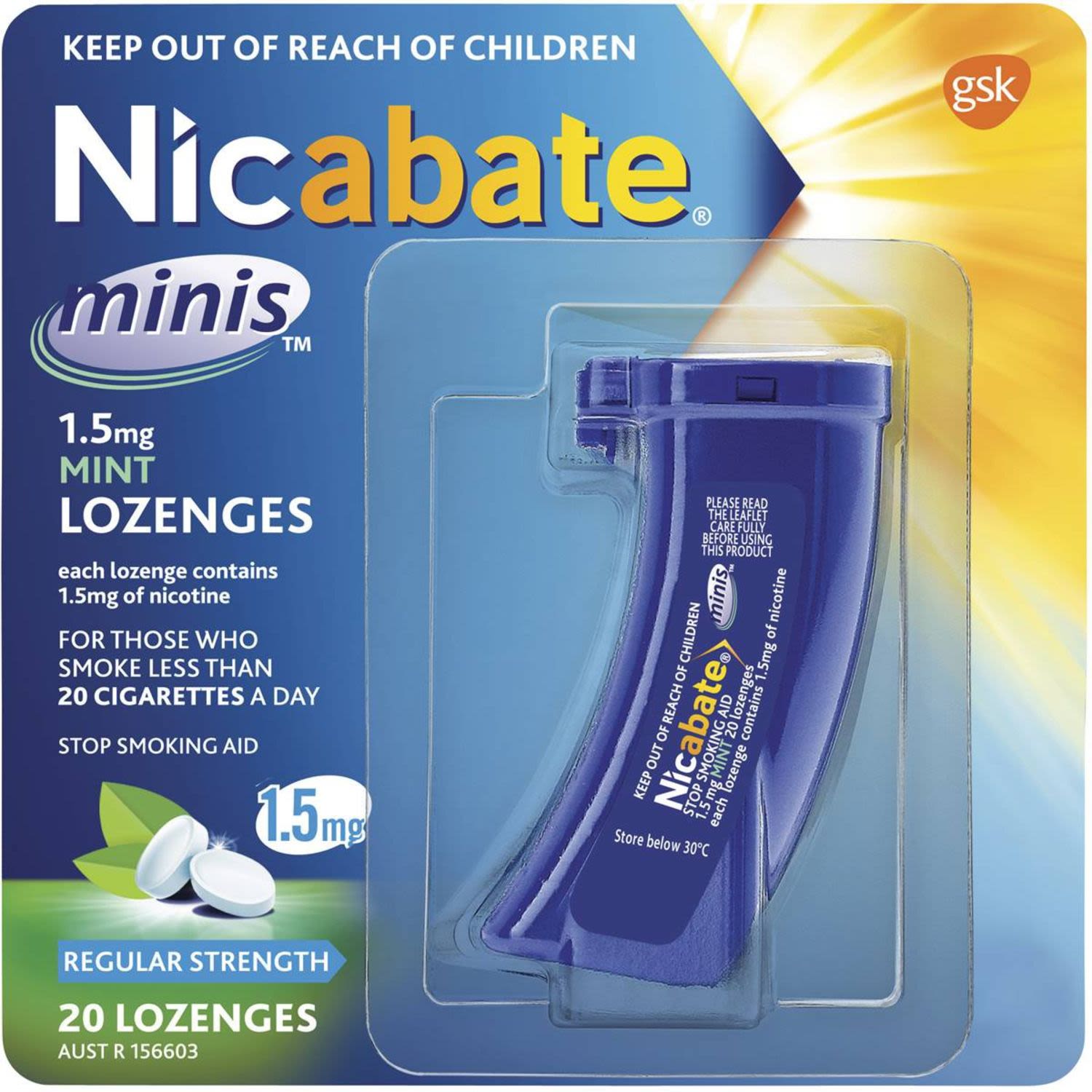 Nicabate Quit Smoking Minis Lozenge 1.5 Mg, 20 Each