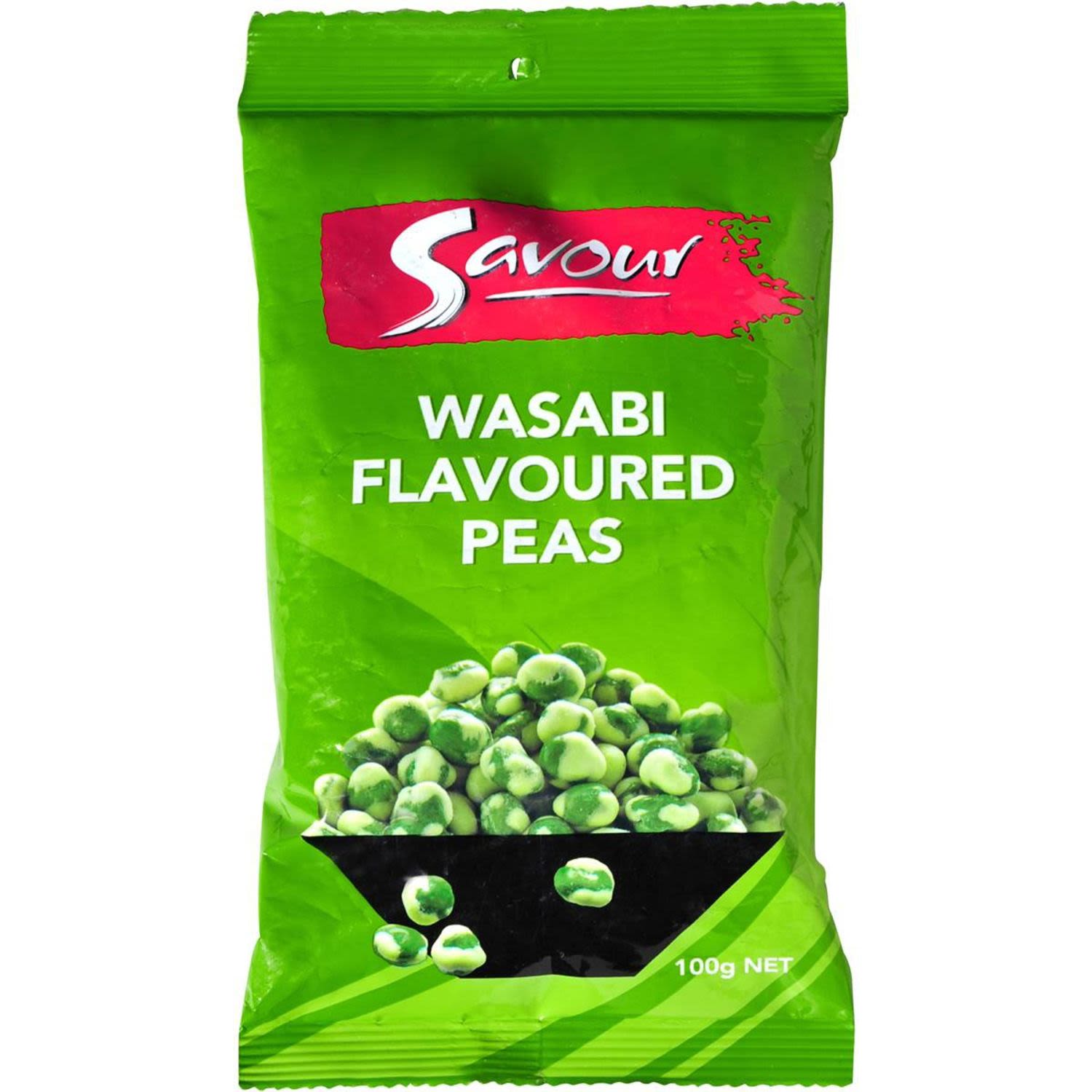 Savour Snacks Peas Wasabi Flavoured, 100 Gram