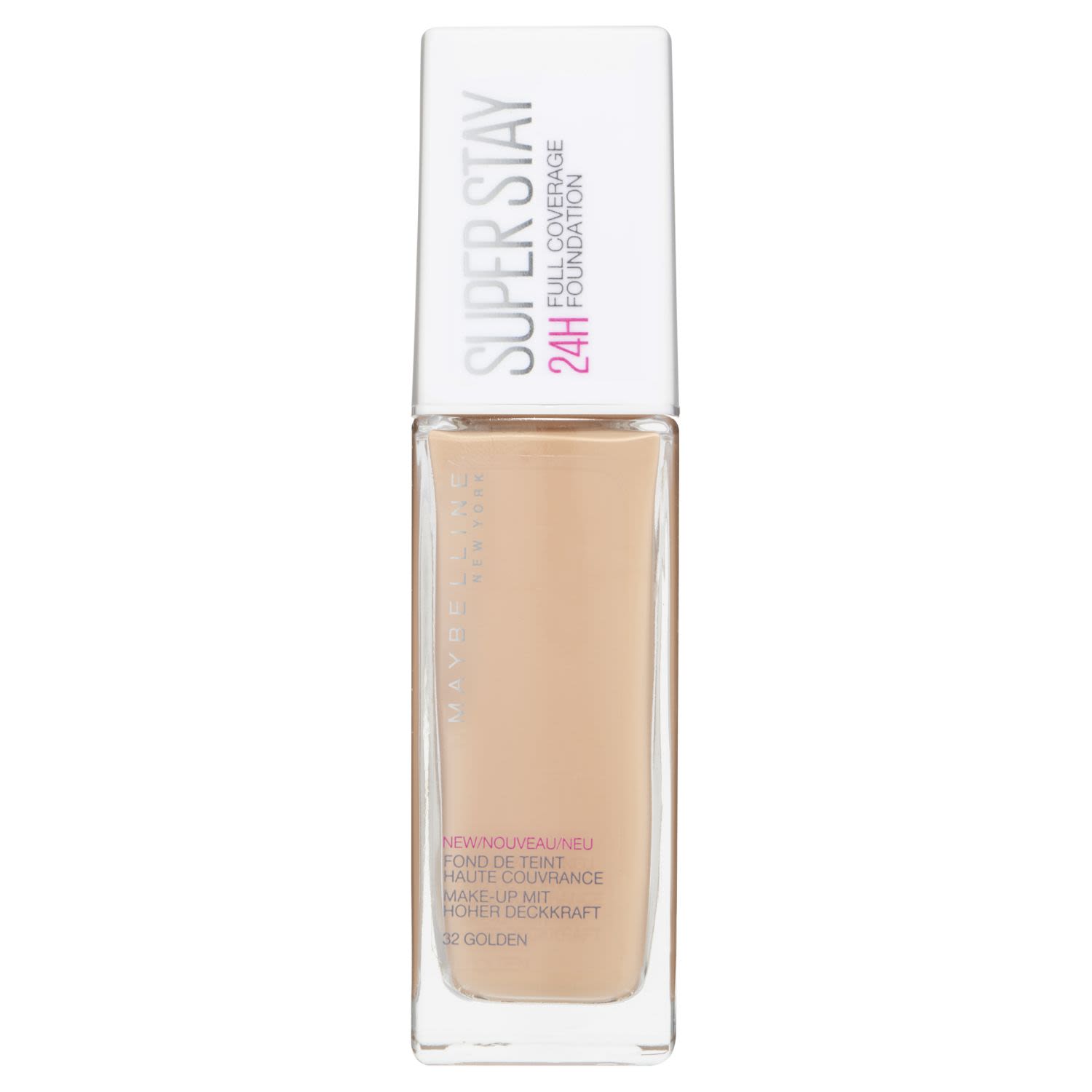 When it comes to high-pigment coverage with a lightweight, natural finish, this mighty matte foundation goes above and beyond to transform the look of your skin. This long-lasting foundation evens out and camouflages skin imperfections, provides a flawless finish, and combats the clock for 24-hour wear. Maybelline SuperStay 24HR Foundation features an oil-free formula that doesn't clog pores and is dermatologist tested.<br /> <br />