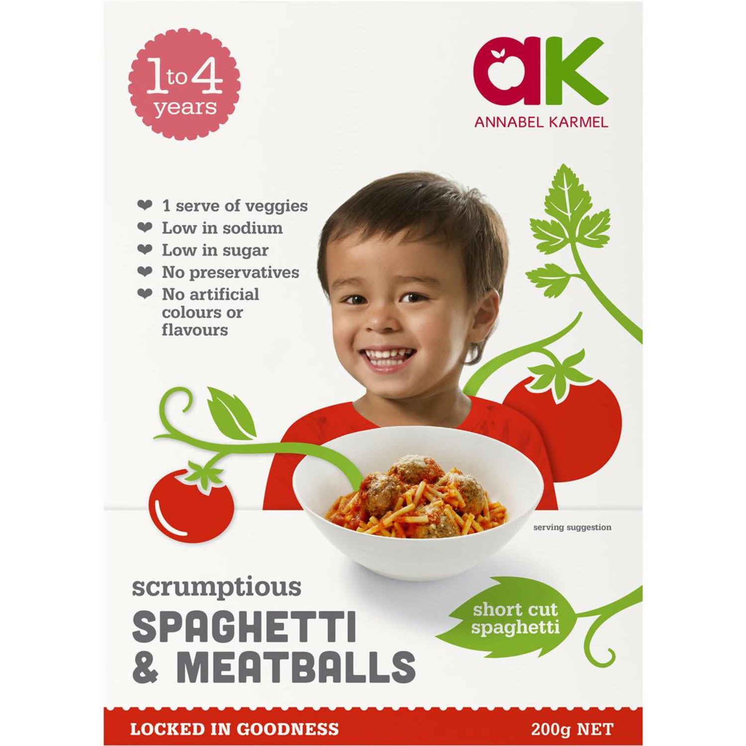 Annabel Karmel Spaghetti & Meatballs, 200 Gram