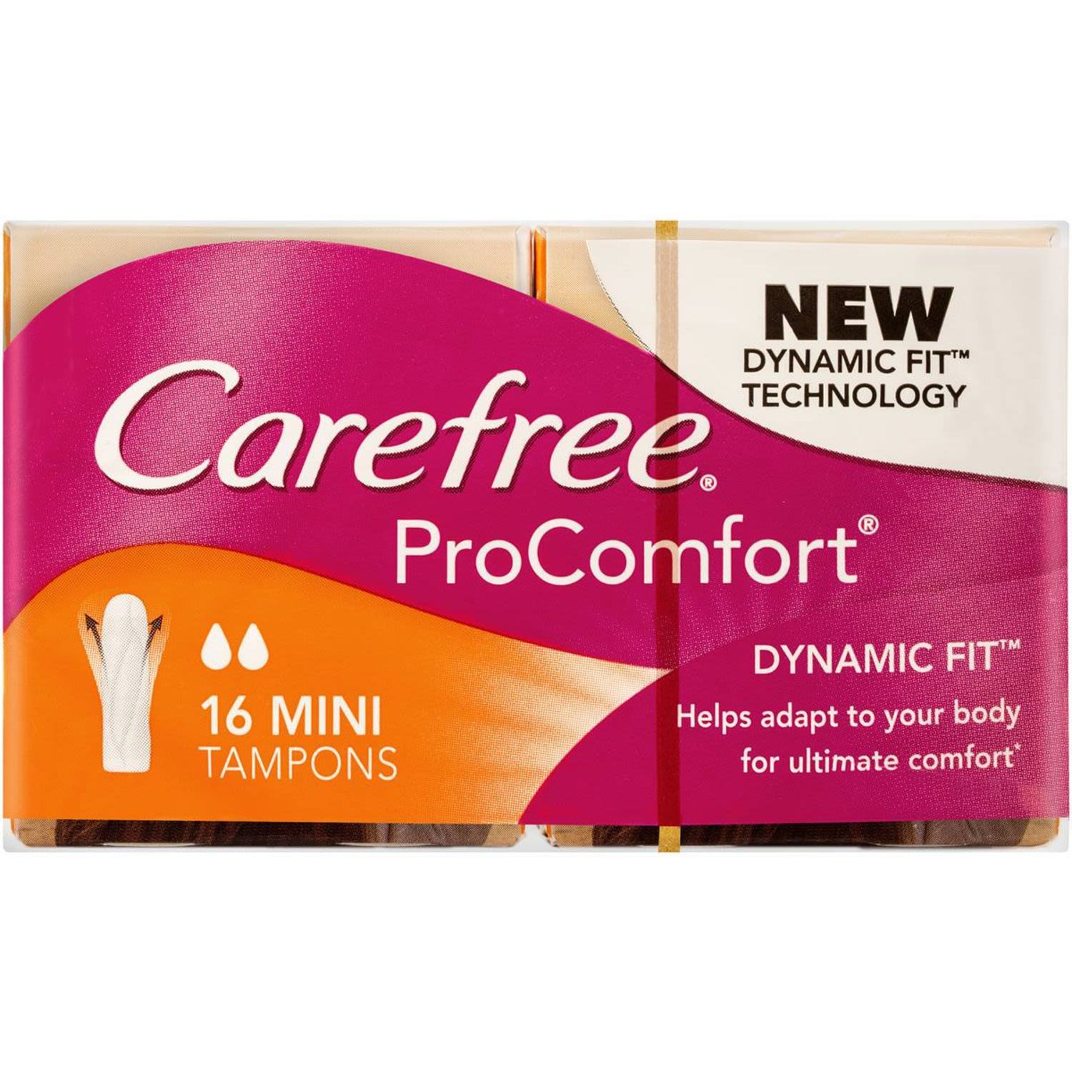Carefree Procomfort Tampons Mini, 16 Each