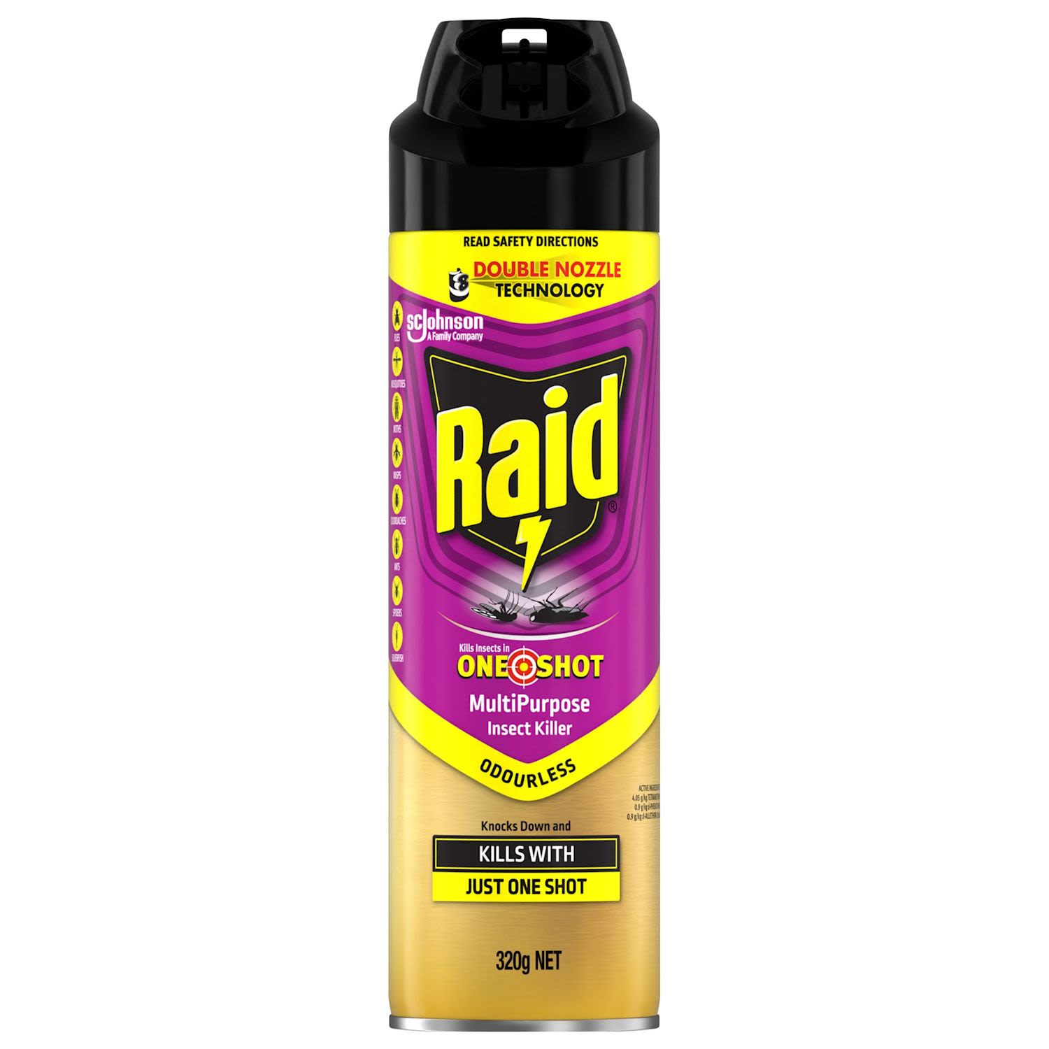 Raid One Shot Multi Insect Killer Double Nozzle