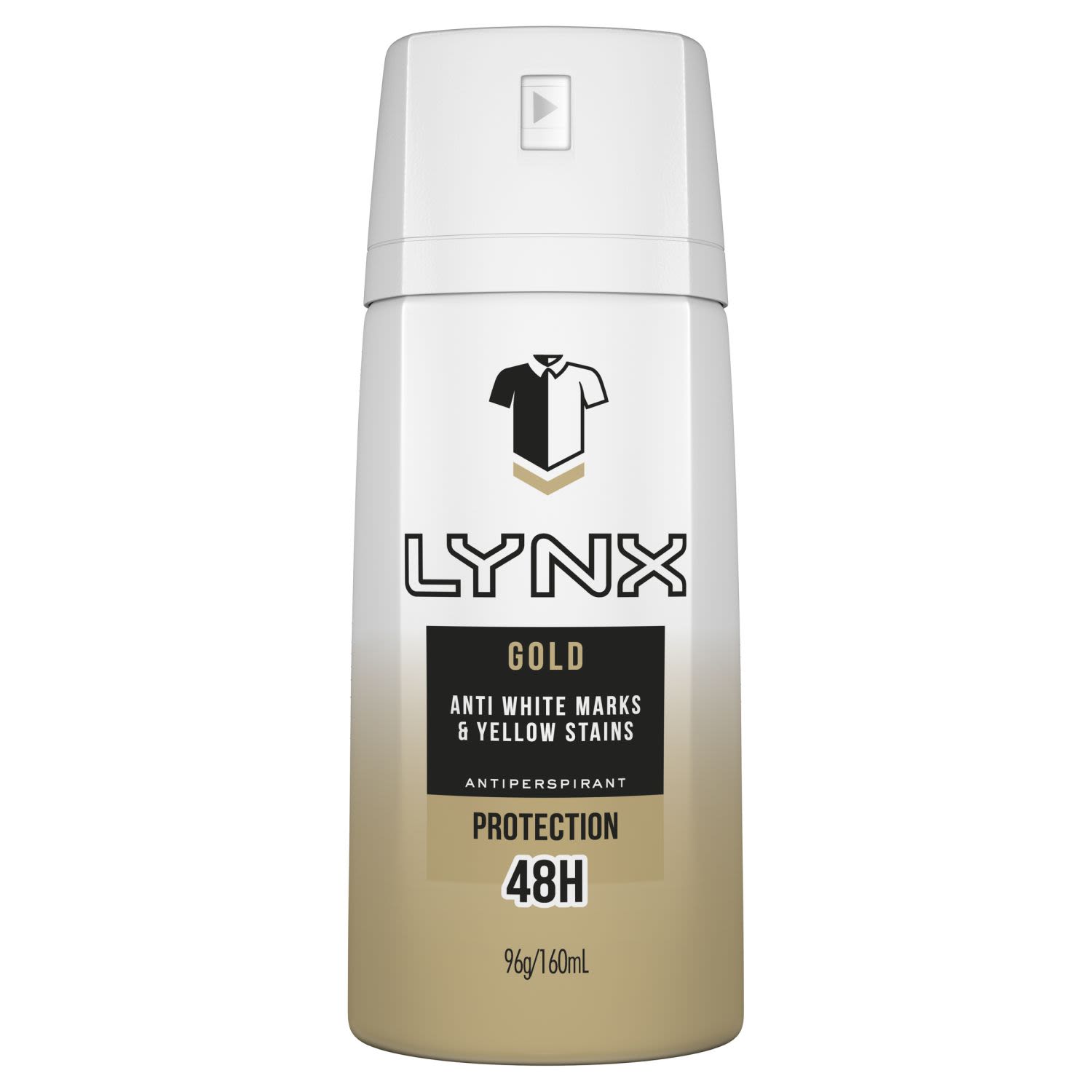 Lynx Men Antiperspirant Aerosol Deodorant Gold, 160 Millilitre