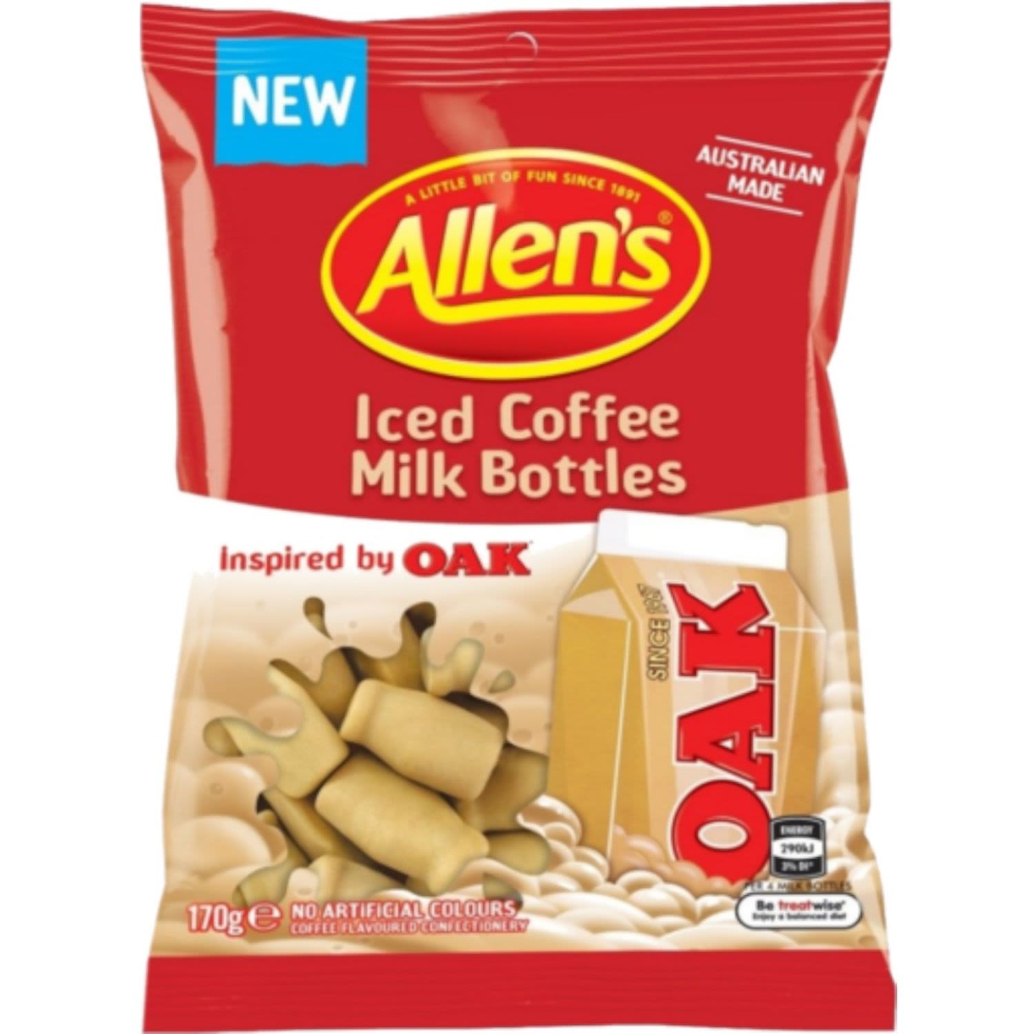 Allen's Milk Bottle Oak Coffee, 170 Gram
