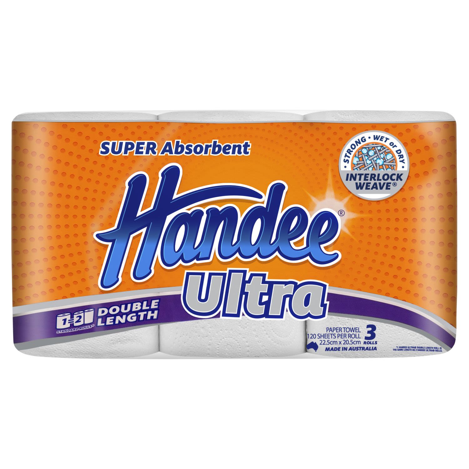 Handee Ultra Double Length Paper Towels, 3 Each