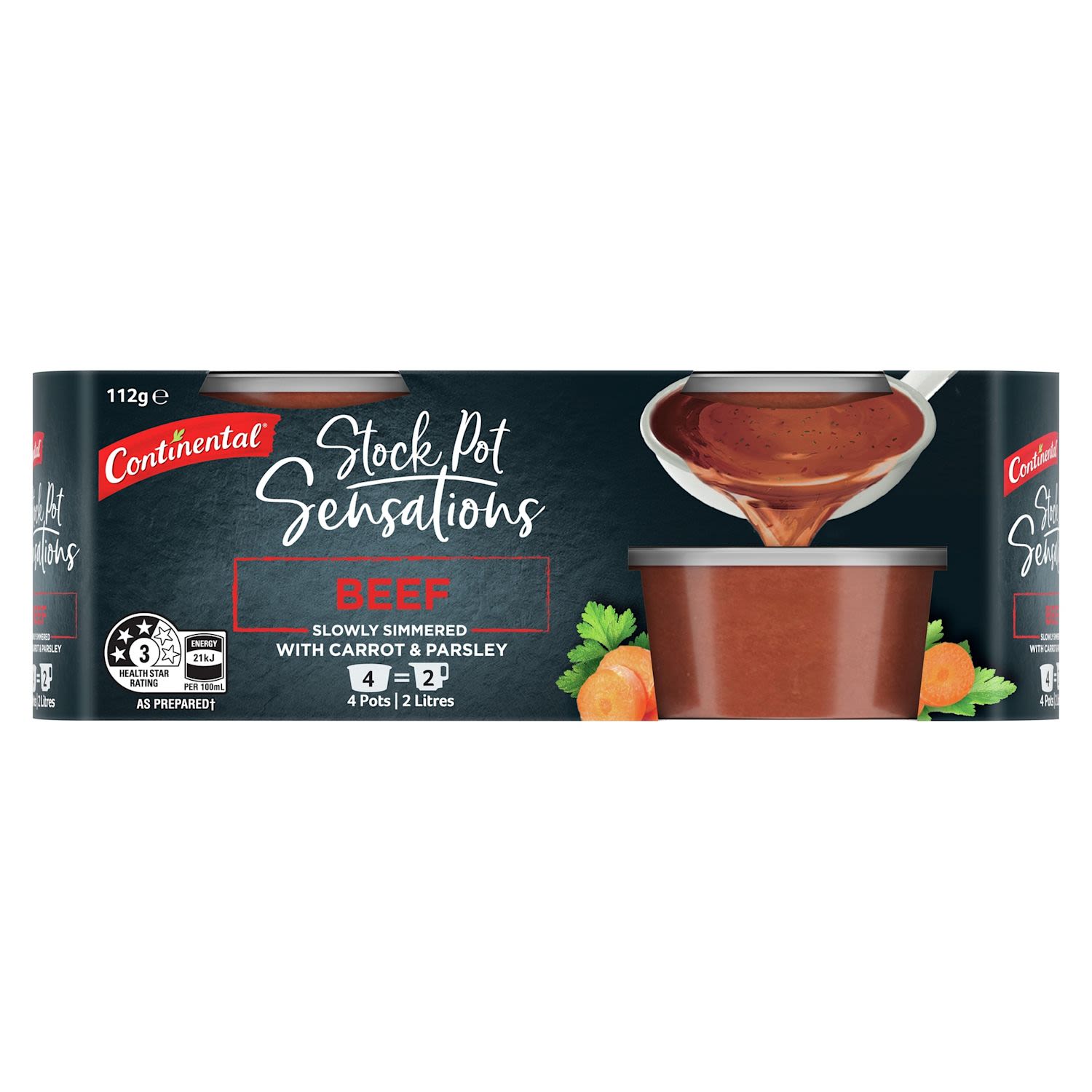 Continental Sensations Stock Pot Cooking Beef Real Concentrated Stock