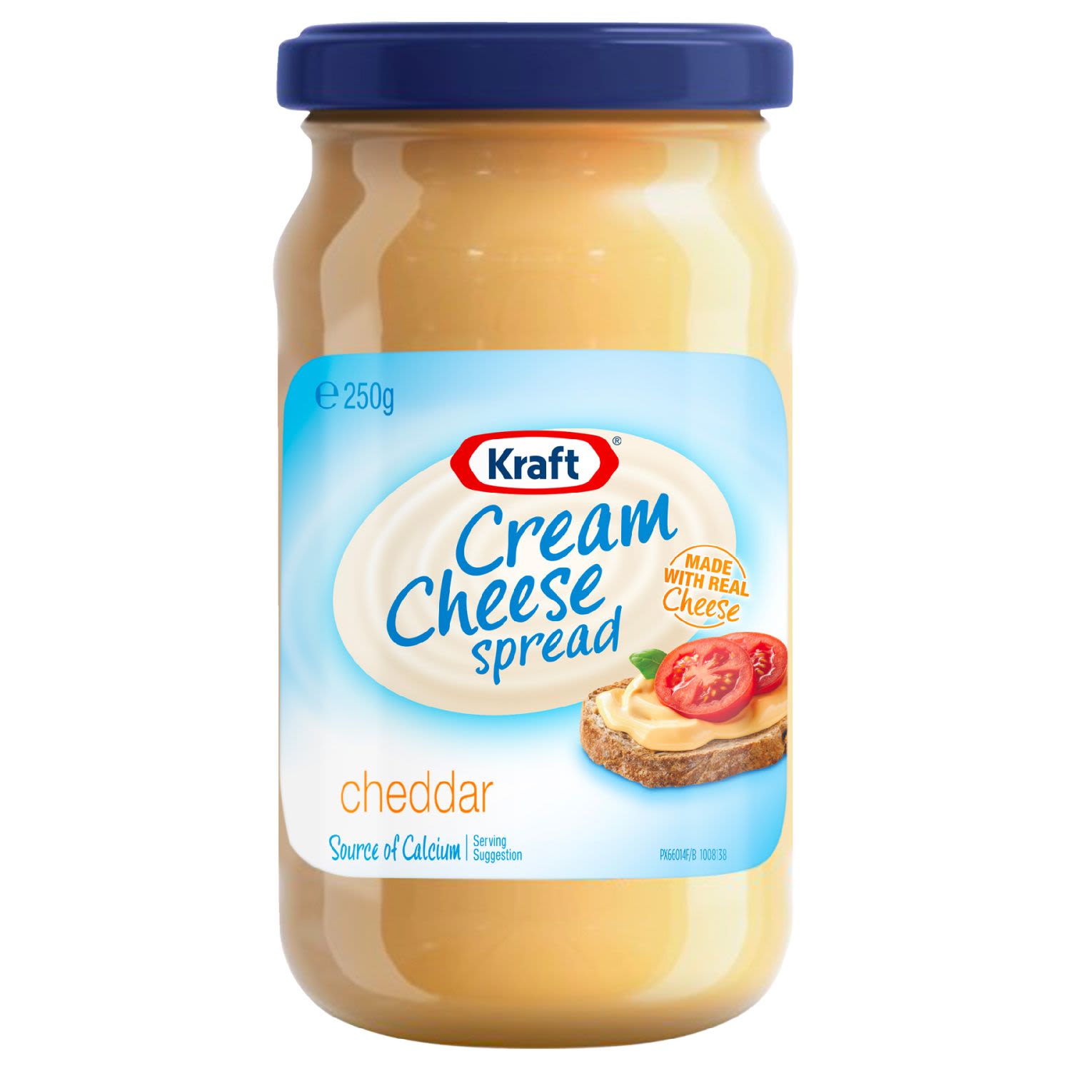 Kraft Cream Cheese Spread Cheddar, 250 Gram