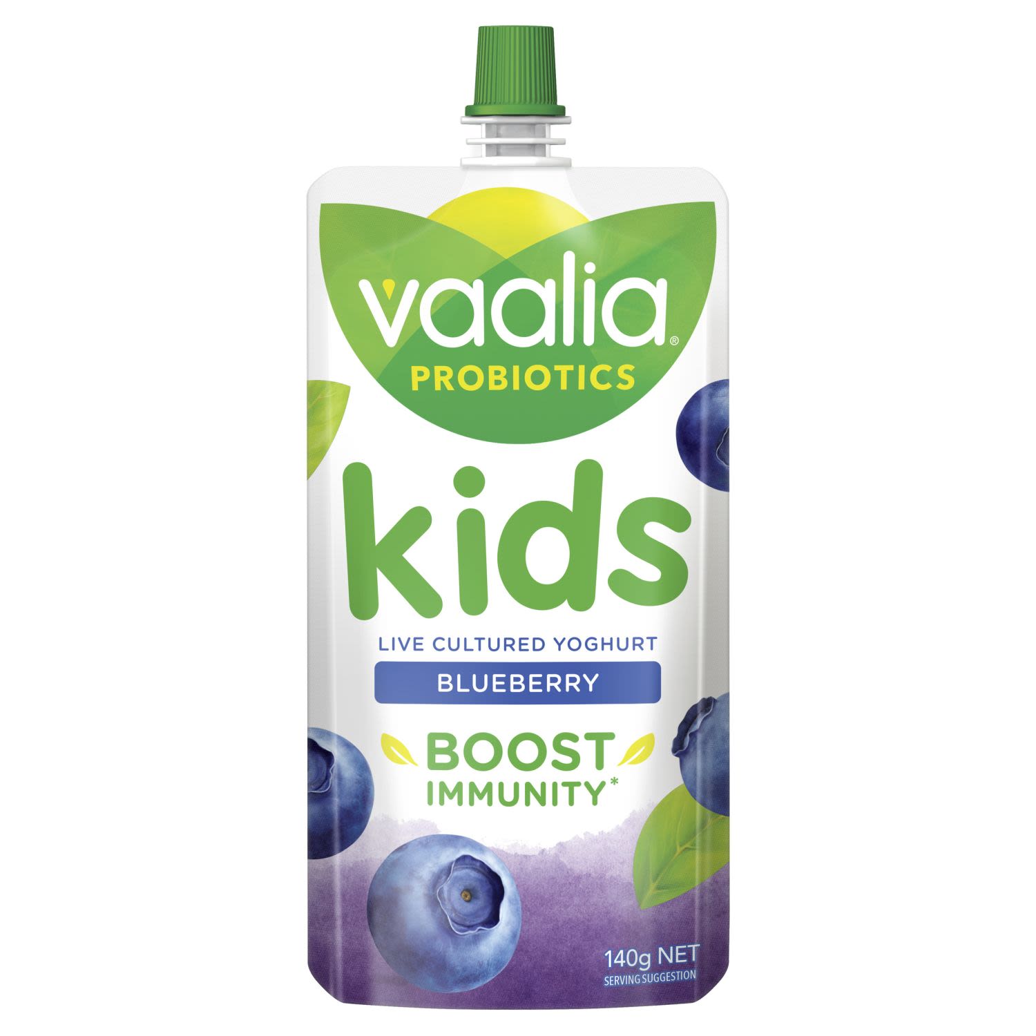 Vaalia Kids Probiotics Yoghurt Blueberry, 140 Gram