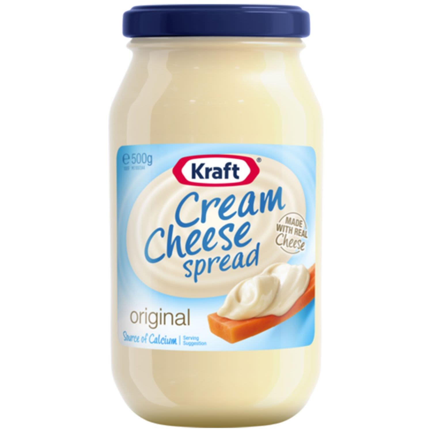 Kraft Cream Cheese Spread Original, 500 Gram